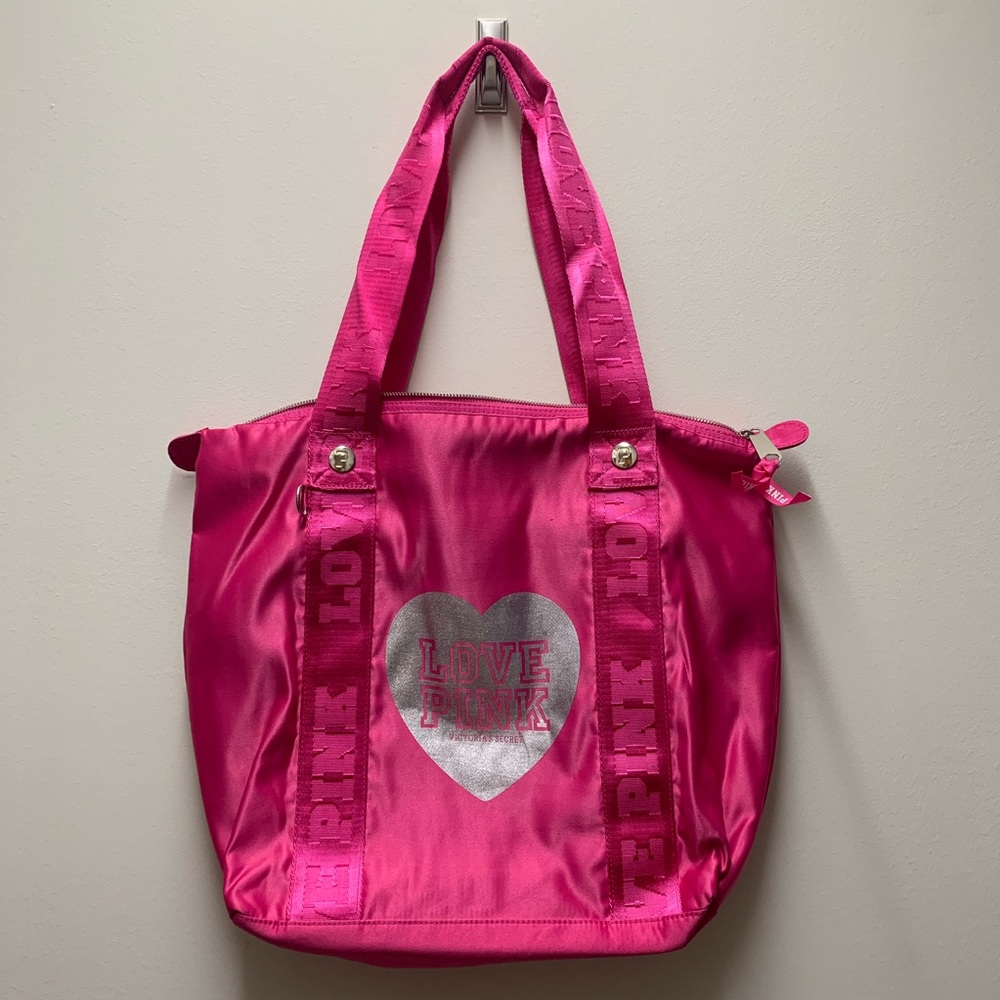 Pink Victoria’s Secret tote
